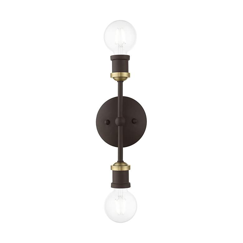 Image 4 Lansdale 2 Light Bronze ADA Vanity Sconce more views