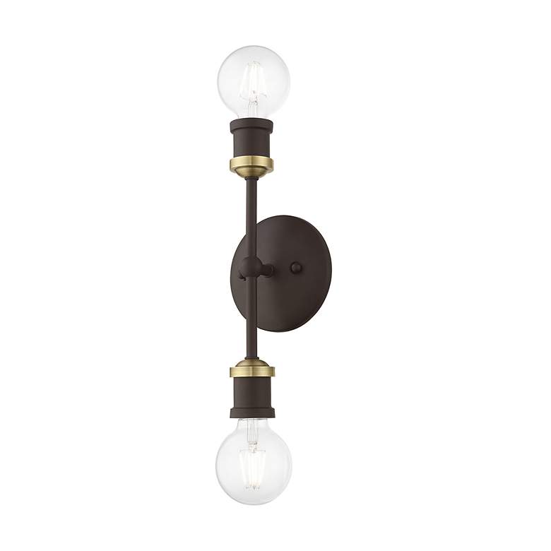 Image 5 Lansdale 2 Light Bronze ADA Vanity Sconce more views