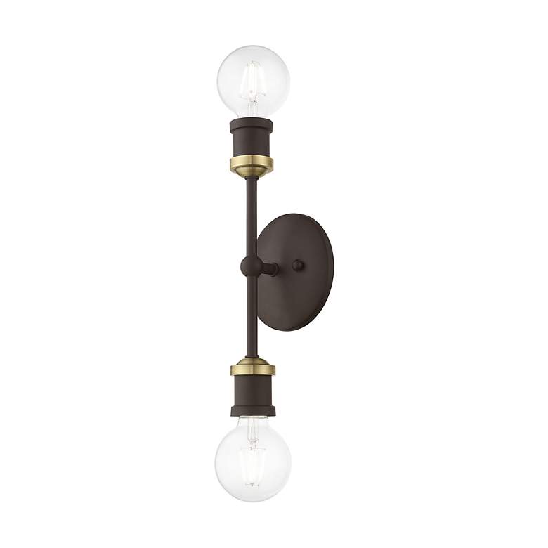 Image 6 Lansdale 2 Light Bronze ADA Vanity Sconce more views