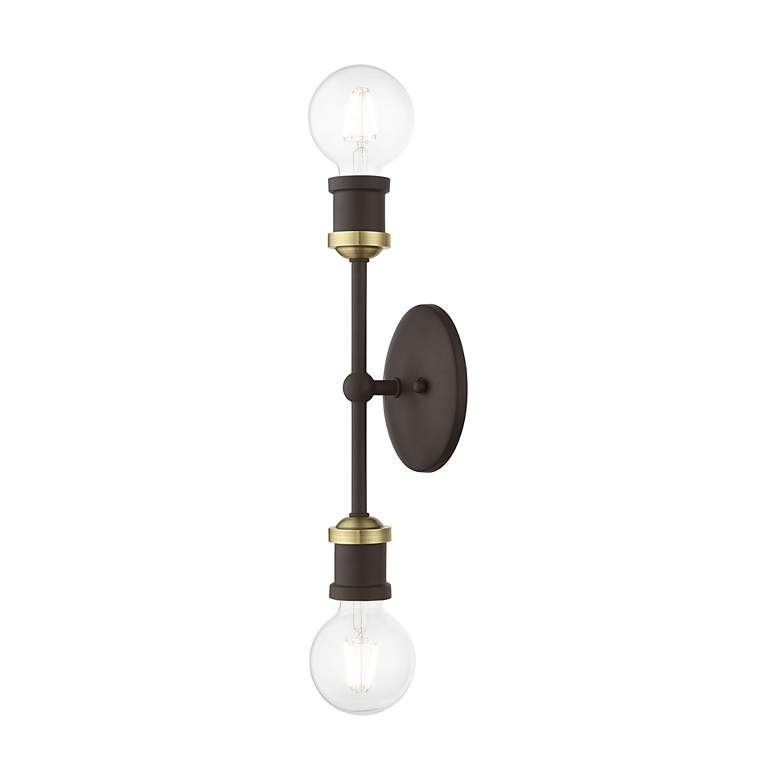 Image 7 Lansdale 2 Light Bronze ADA Vanity Sconce more views