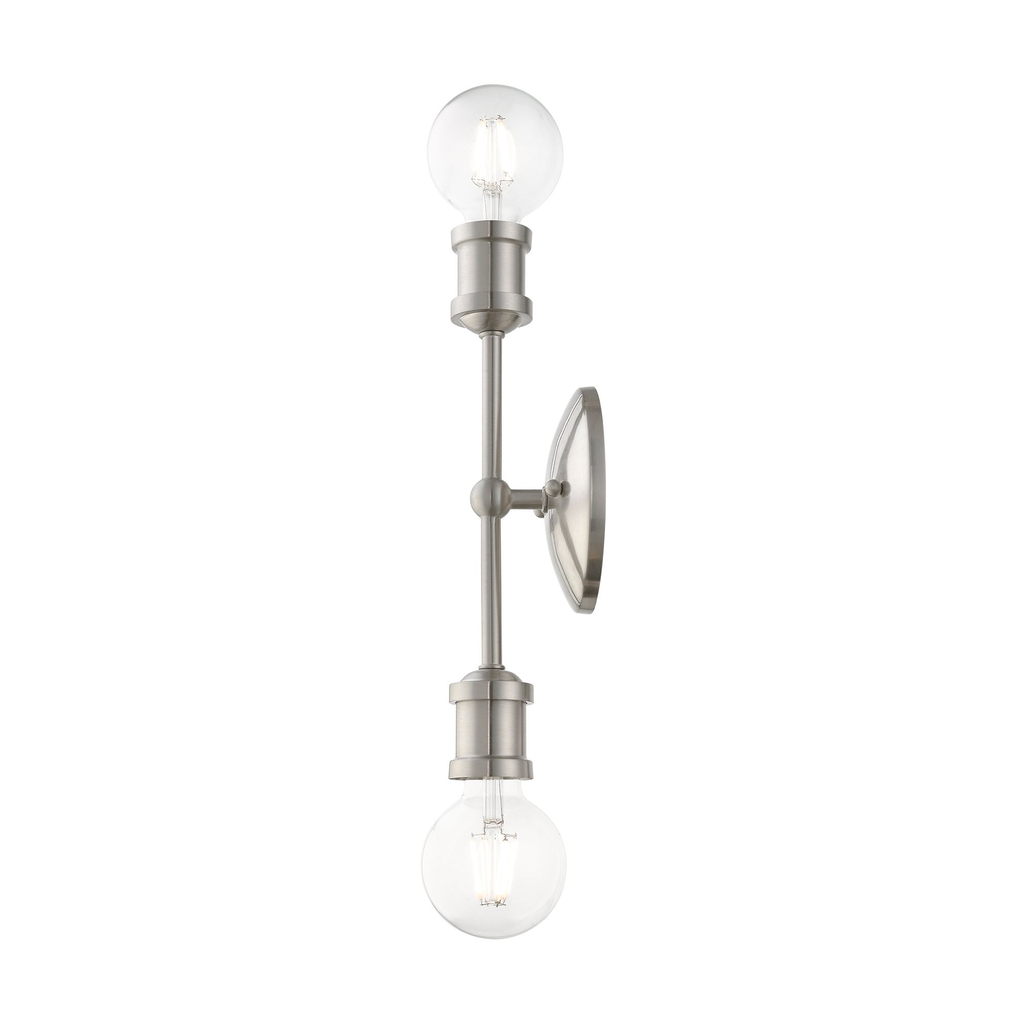 Lansdale 2 Light Brushed Nickel ADA Vanity Sconce
