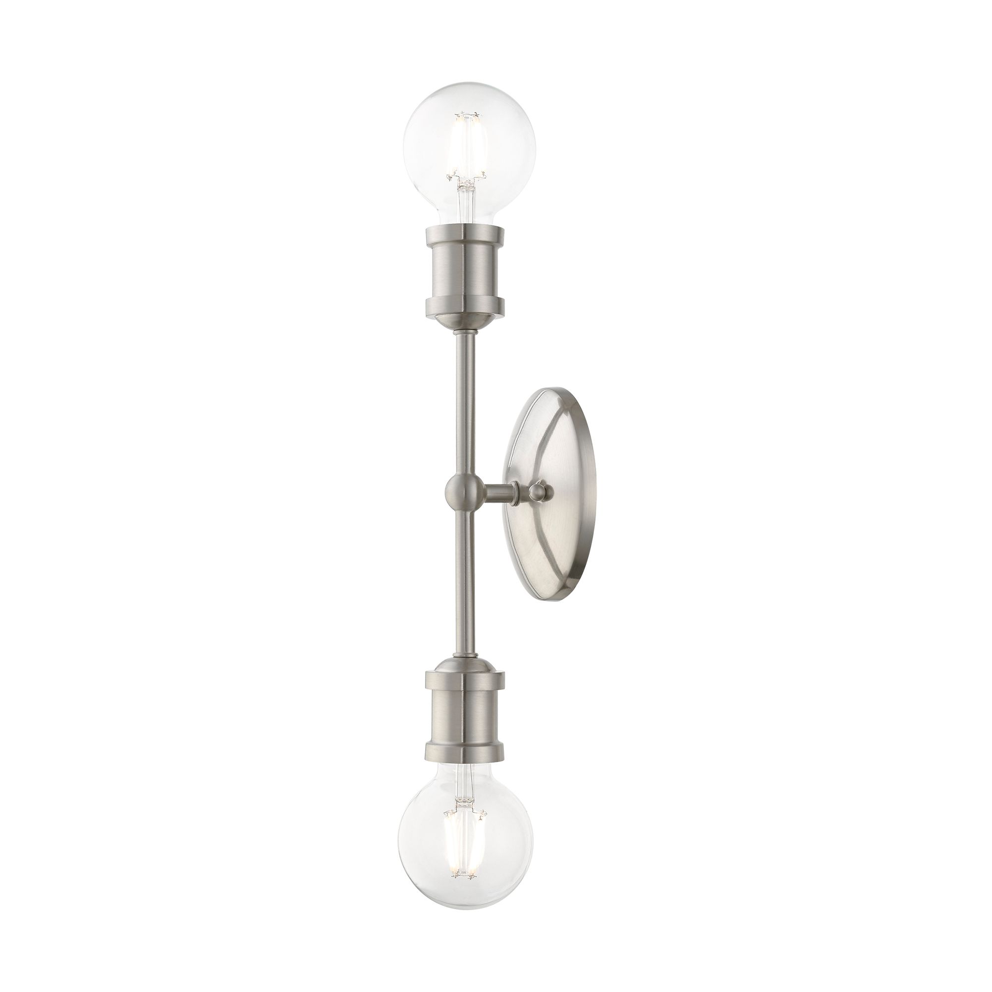 Lansdale 2 Light Brushed Nickel ADA Vanity Sconce