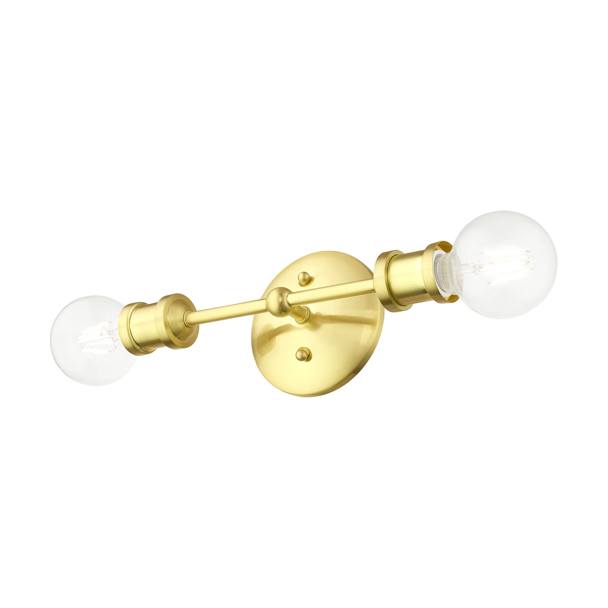 Lansdale 2 Light Satin Brass ADA Vanity Sconce
