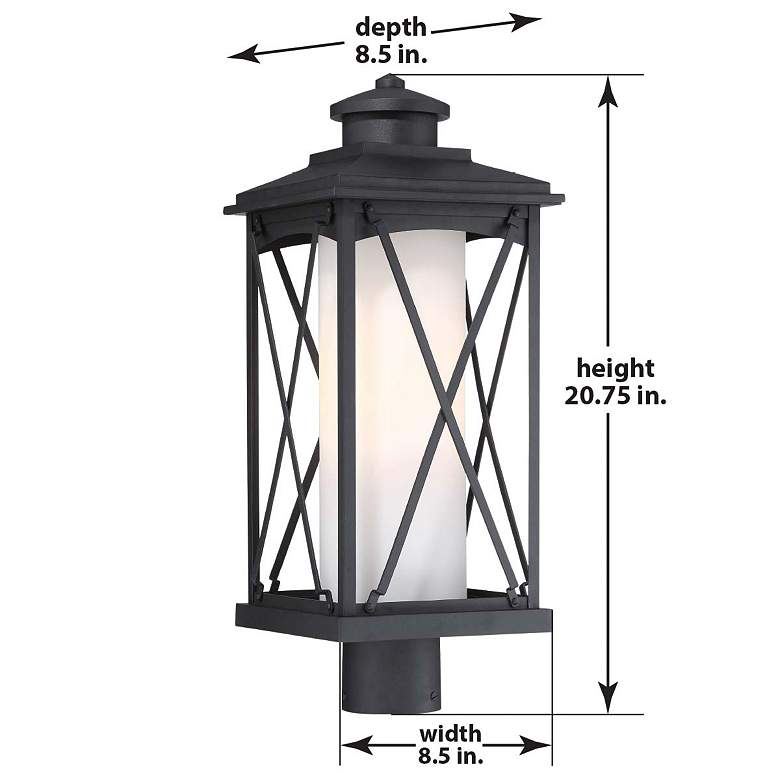 Image 4 Lansdale 20 3/4" High Matte Black Outdoor Post Light more views