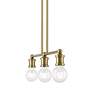 7_Lansdale 3 Light Antique Brass Linear Chandelier more views