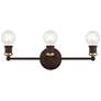 2_Lansdale 3 Light Bronze ADA Vanity Sconce with Antique Brass Accents