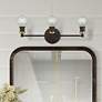 1_Lansdale 3 Light Bronze ADA Vanity Sconce with Antique Brass Accents
