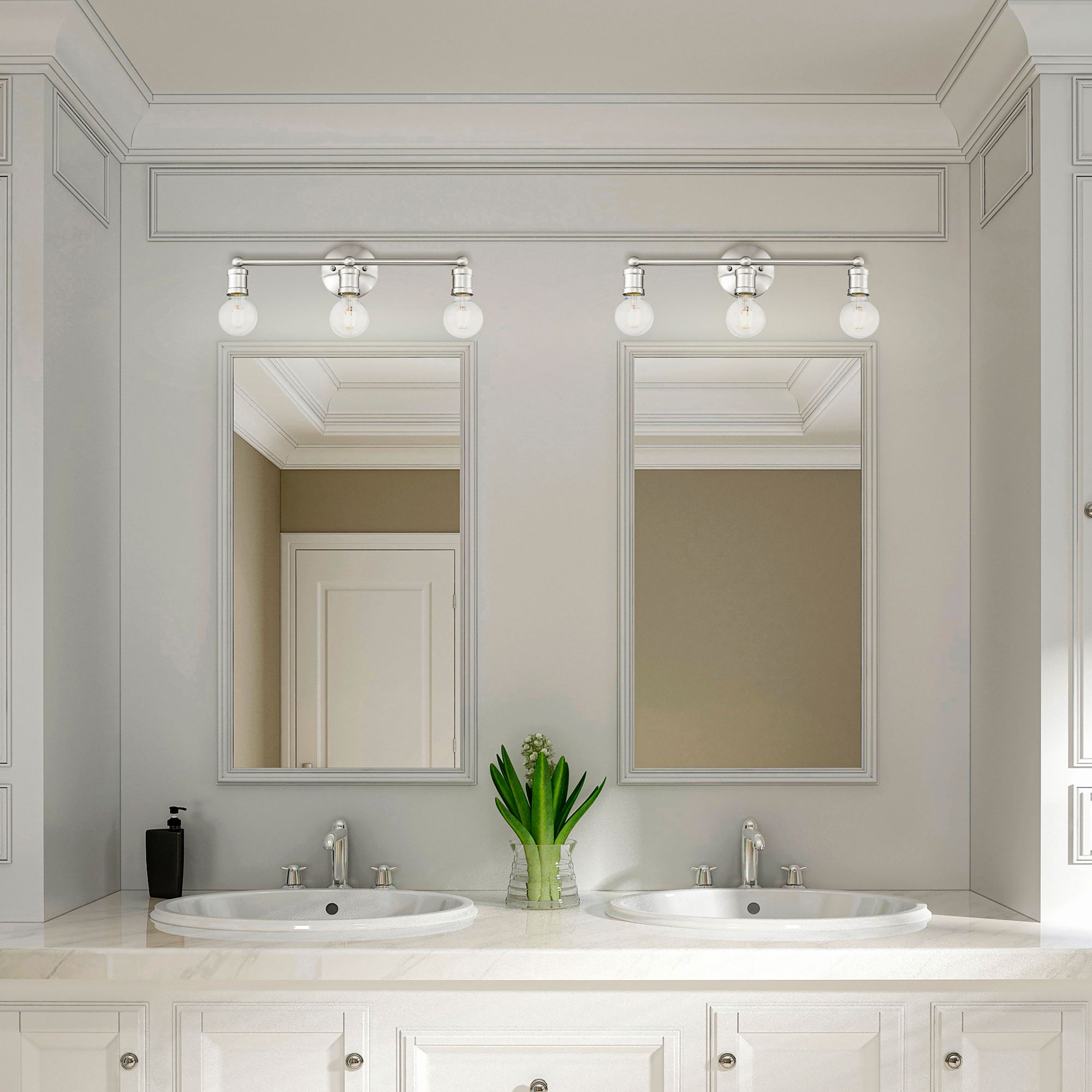 Lansdale 3 Light Brushed Nickel Bath Vanity