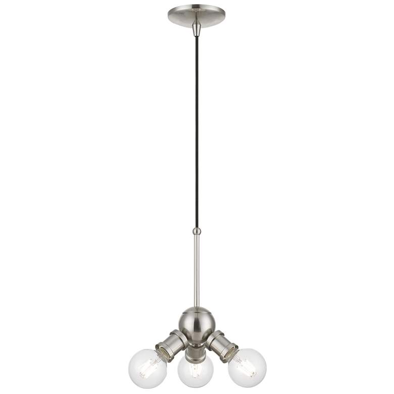 Image 1 Lansdale 3 Light Brushed Nickel Pendant
