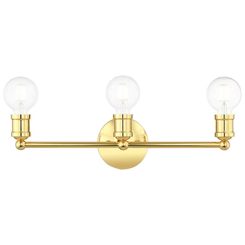 Image 1 Lansdale 3 Light Polished Brass Bath Vanity