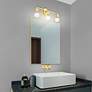 Lansdale 3 Light Polished Brass Bath Vanity