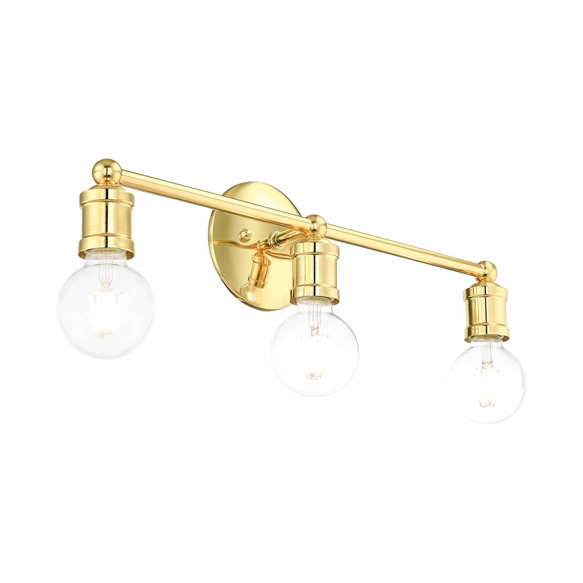 Lansdale 3 Light Polished Brass Bath Vanity