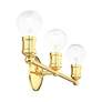 Lansdale 3 Light Polished Brass Bath Vanity