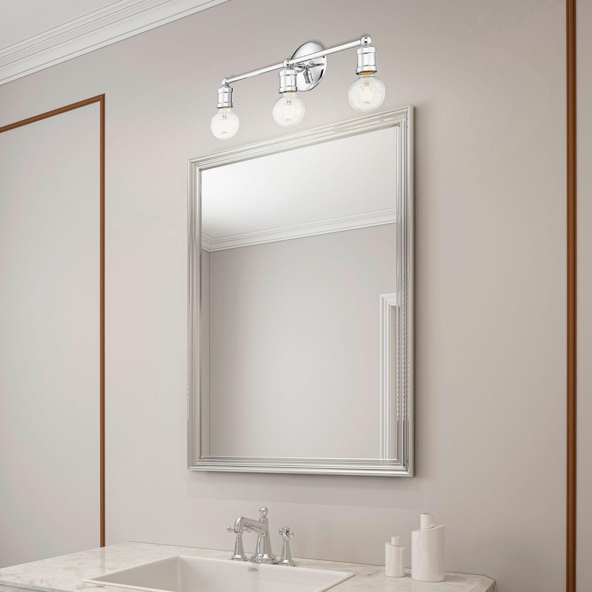 Lansdale 3 Light Polished Chrome Bath Vanity