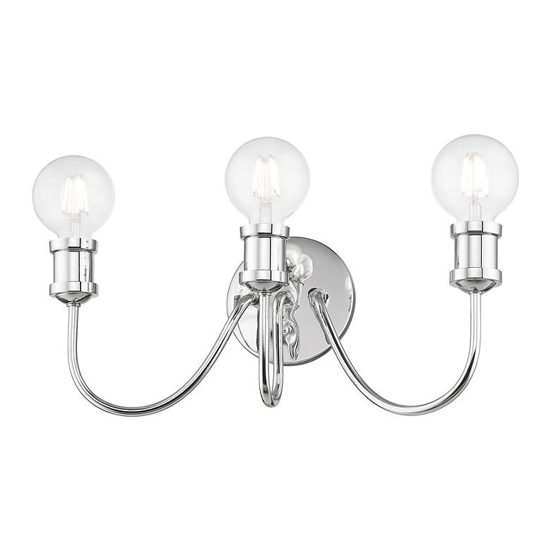 Image 4 Lansdale 3 Light Polished Chrome Vanity Sconce more views