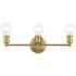 Lansdale 3 Light Satin Brass ADA Vanity Sconce