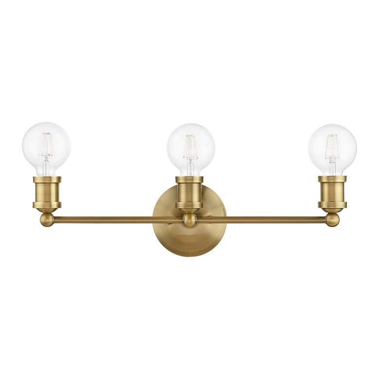 Image 3 Lansdale 3 Light Satin Brass ADA Vanity Sconce more views