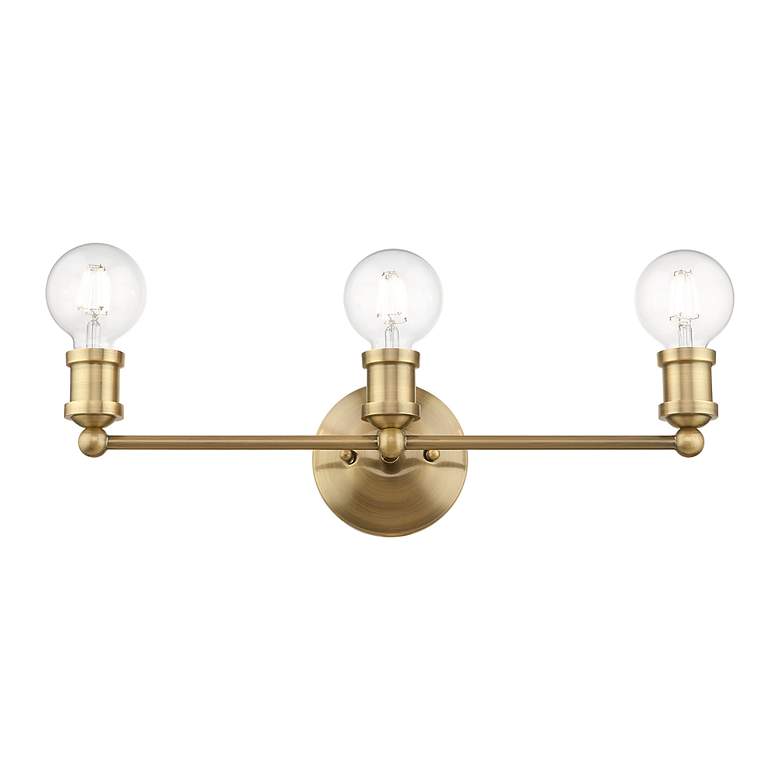 Image 5 Lansdale 3 Light Satin Brass ADA Vanity Sconce more views