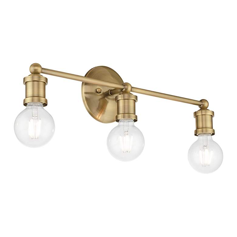 Image 6 Lansdale 3 Light Satin Brass ADA Vanity Sconce more views