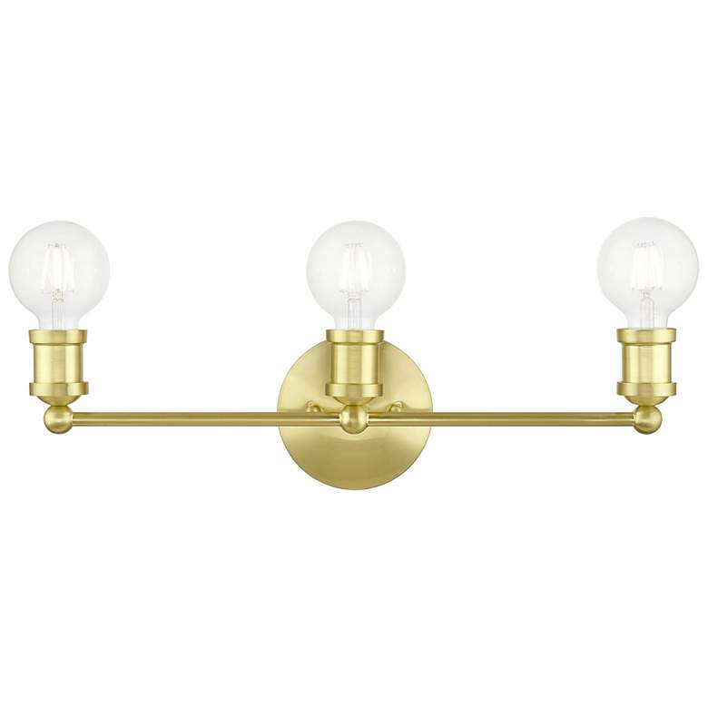 Image 1 Lansdale 3 Light Satin Brass ADA Vanity Sconce