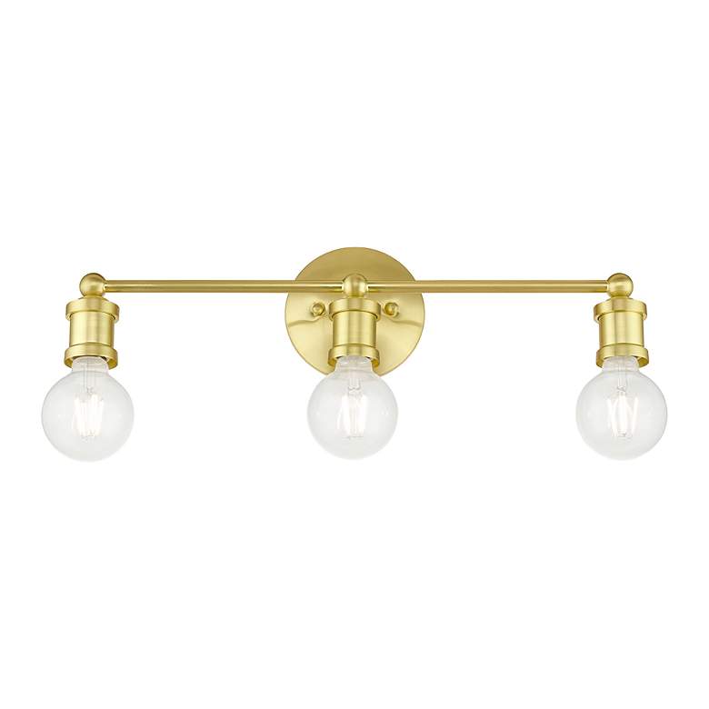 Image 4 Lansdale 3 Light Satin Brass ADA Vanity Sconce more views
