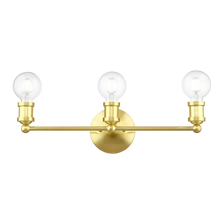 Image 5 Lansdale 3 Light Satin Brass ADA Vanity Sconce more views