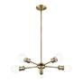 Lansdale 5 Light Antique Brass Chandelier