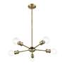 Lansdale 5 Light Antique Brass Chandelier