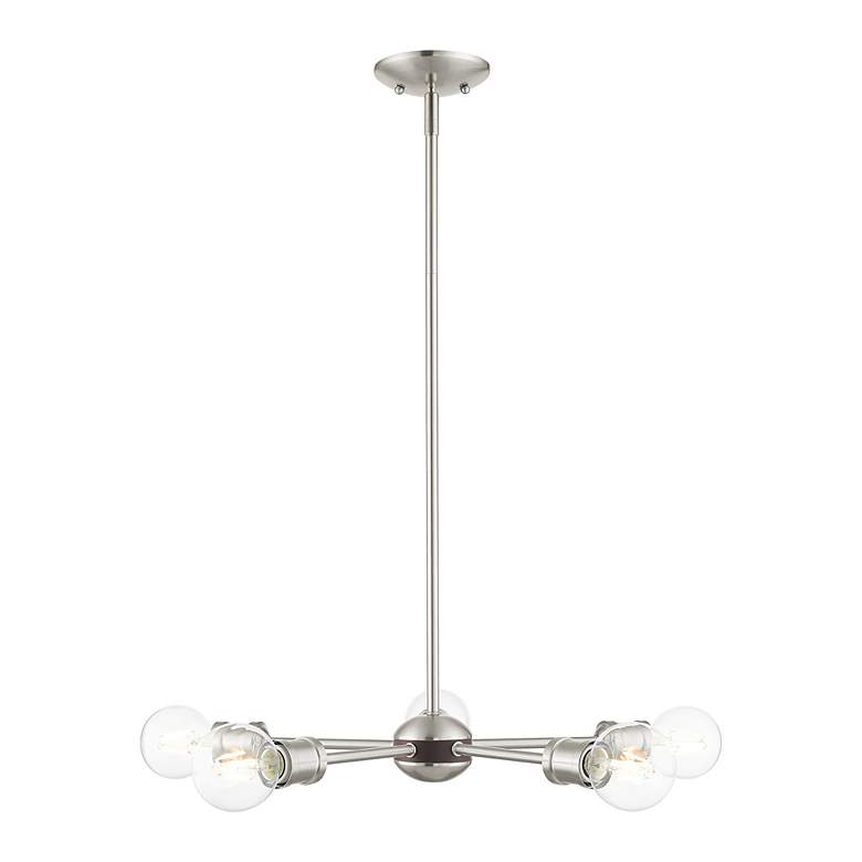 Image 4 Lansdale 5 Light Brushed Nickel Chandelier more views