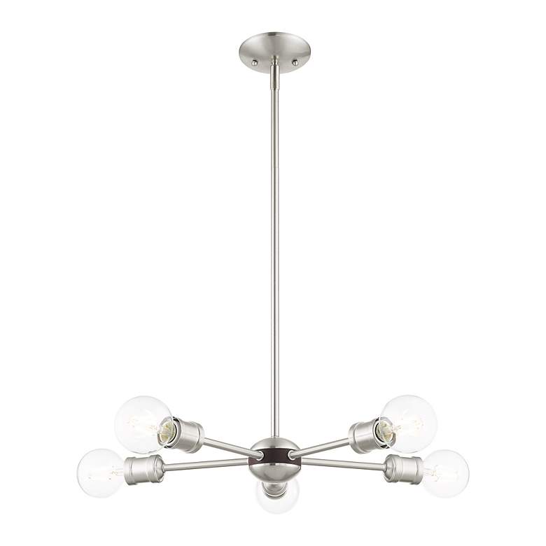 Image 5 Lansdale 5 Light Brushed Nickel Chandelier more views