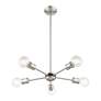 7_Lansdale 5 Light Brushed Nickel Chandelier more views