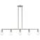 Lansdale 5 Light Brushed Nickel Large Linear Chandelier