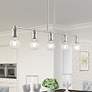 1_Lansdale 5 Light Brushed Nickel Large Linear Chandelier