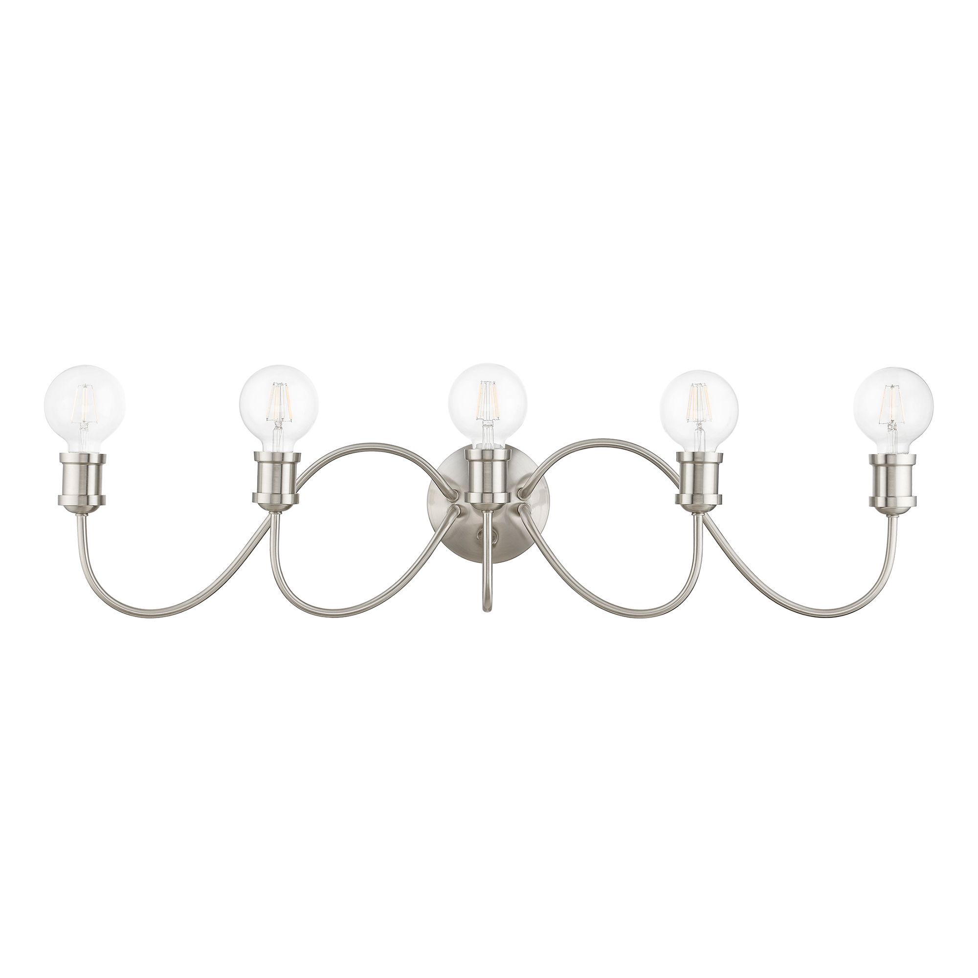 Image 3 Lansdale 5 Light Brushed Nickel Large Vanity Sconce more views