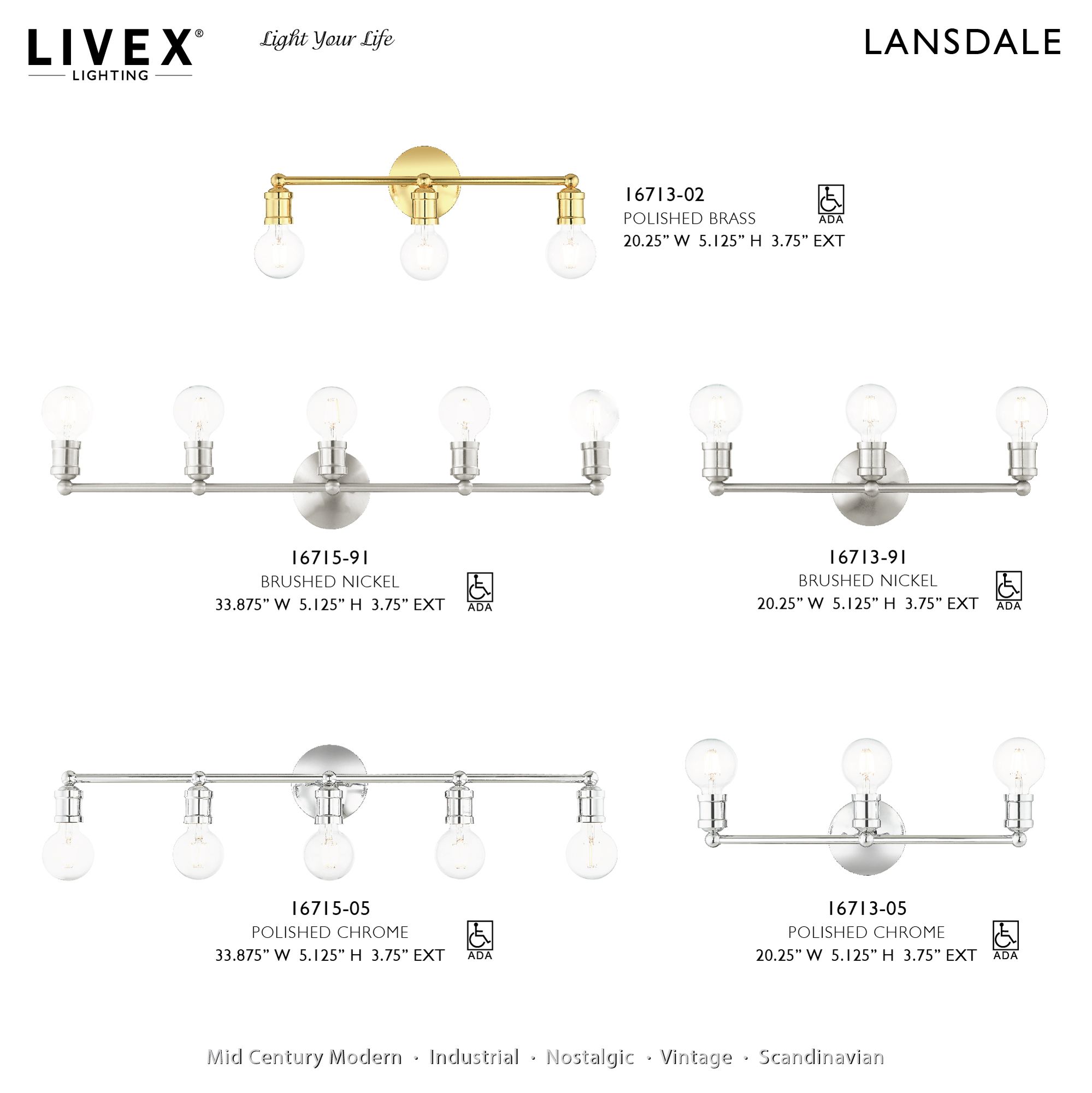 Lansdale 5 Light Nordic Gray Chandelier