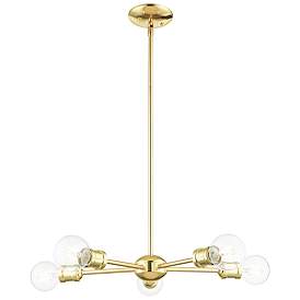 Image1 of Lansdale 5 Light Polished Brass Chandelier