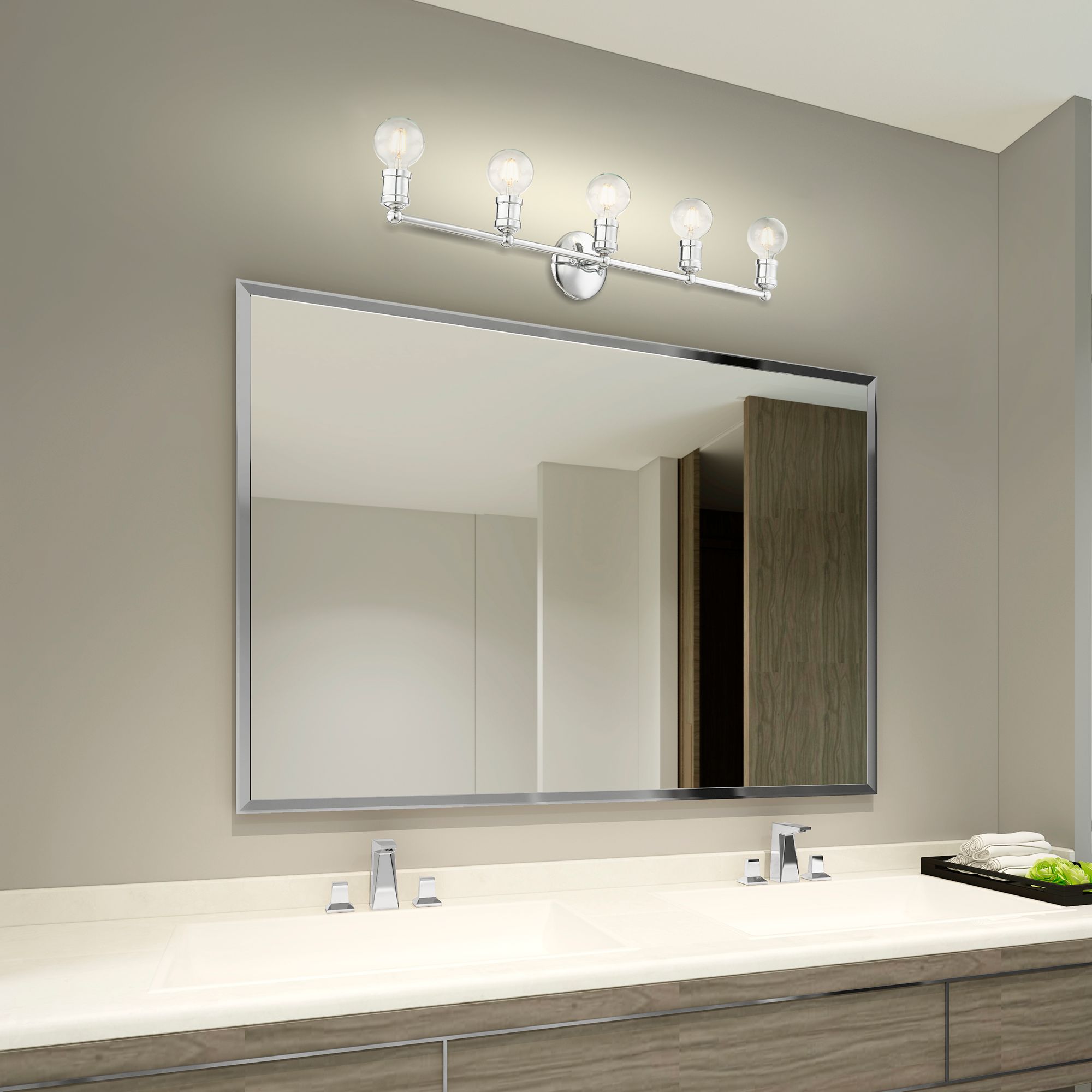 Lansdale 5 Light Polished Chrome Bath Vanity