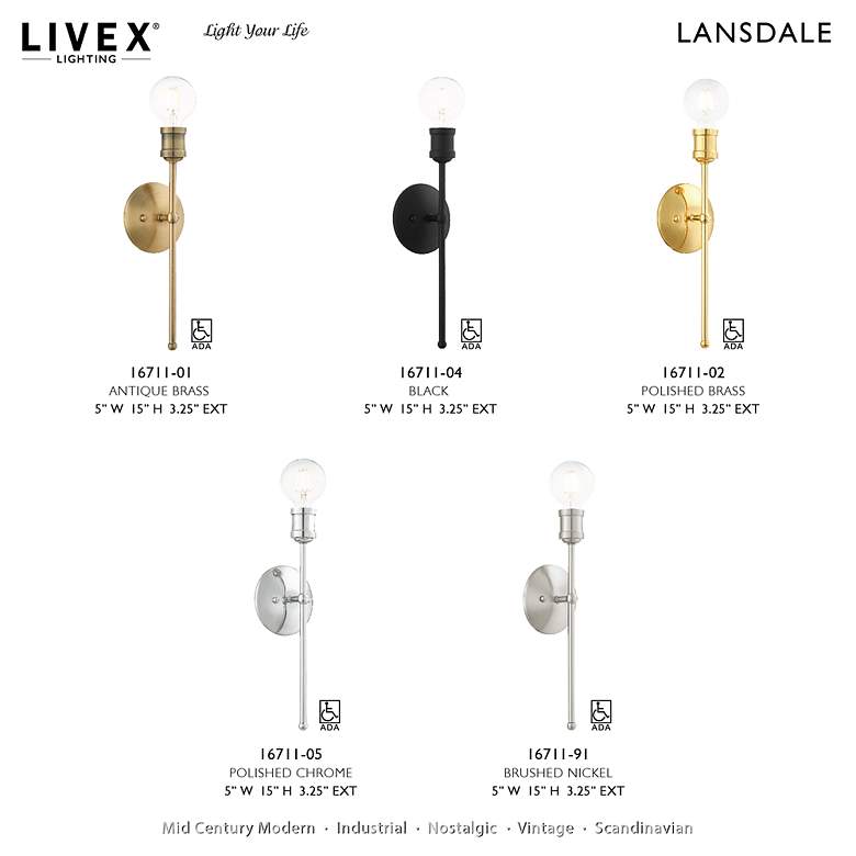 Image 3 Lansdale 5 Light Polished Chrome Bath Vanity more views