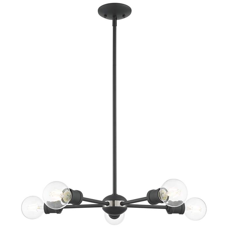 Image 1 Lansdale 5 Light Scandinavian Gray Chandelier