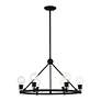 Thumbnail4 of Lansdale 6 Light Black Chandelier with Brushed Nickel Accents more views