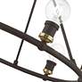 7_Lansdale 6 Light Bronze Chandelier with Antique Brass Accents more views