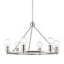 Thumbnail4 of Lansdale 6 Light Brushed Nickel Chandelier more views