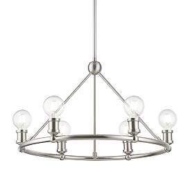 Image5 of Lansdale 6 Light Brushed Nickel Chandelier more views