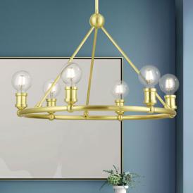 Lansdale 6 Light Satin Brass Chandelier Lansdale 6 Light Satin Brass Chandelier