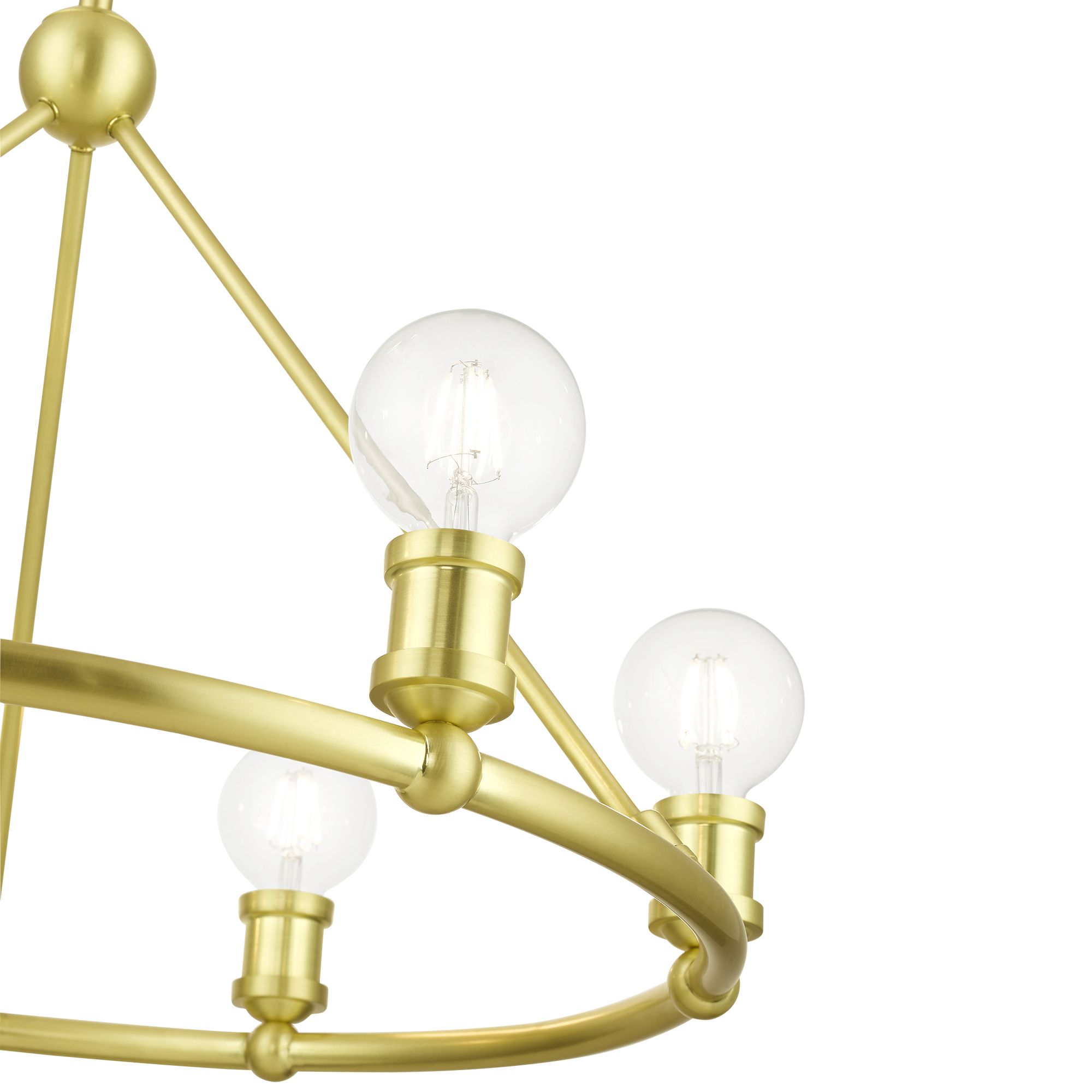 Lansdale 6 Light Satin Brass Chandelier