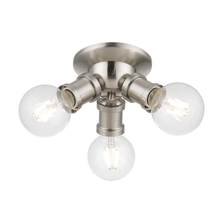 Image 5 Lansdale 7" Wide Brushed Nickel 3-Light Ceiling Light more views