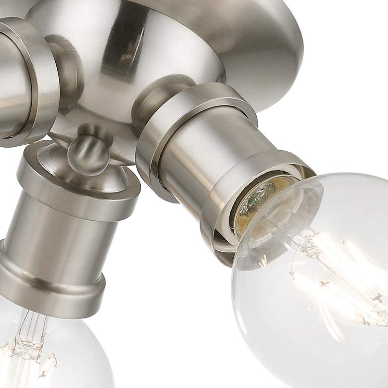 Image 6 Lansdale 7" Wide Brushed Nickel 3-Light Ceiling Light more views