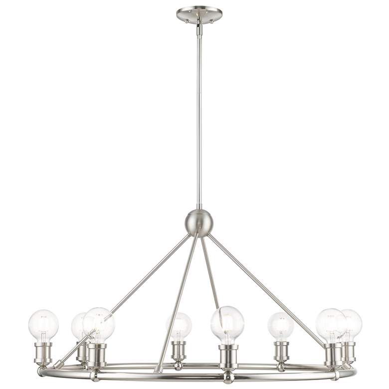 Image 1 Lansdale 8 Light Brushed Nickel Chandelier