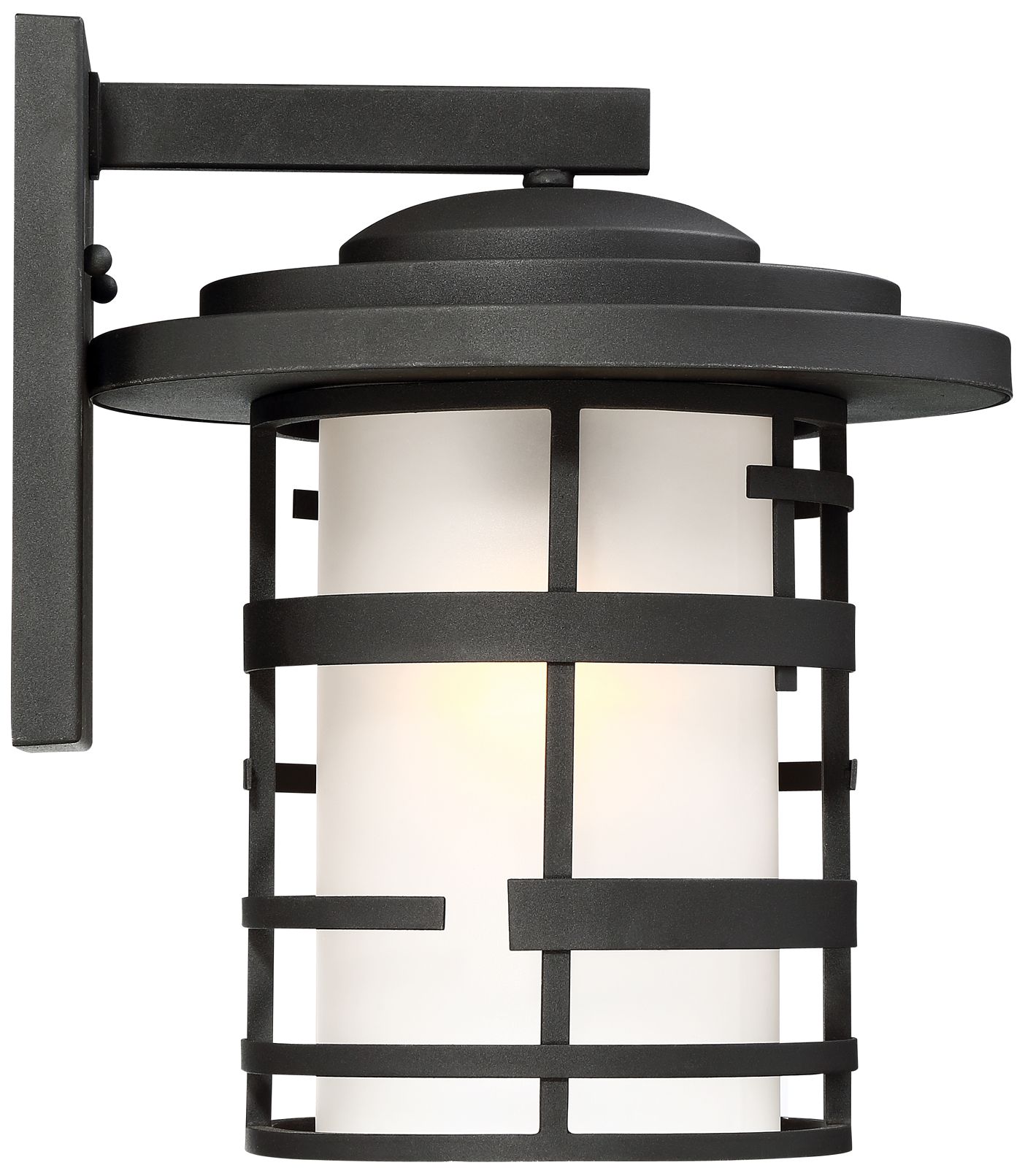 Image 4 Lansing; 1 Light; 14 in.; Outdoor Wall Lantern with Etched Glass more views