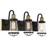 4_Lansing 24" Wide English Bronze and Brass 3-Light Bath Light more views
